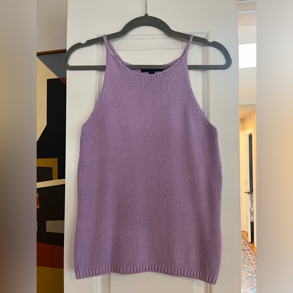 Banana Republic Lilac Knit Tank Top size XS